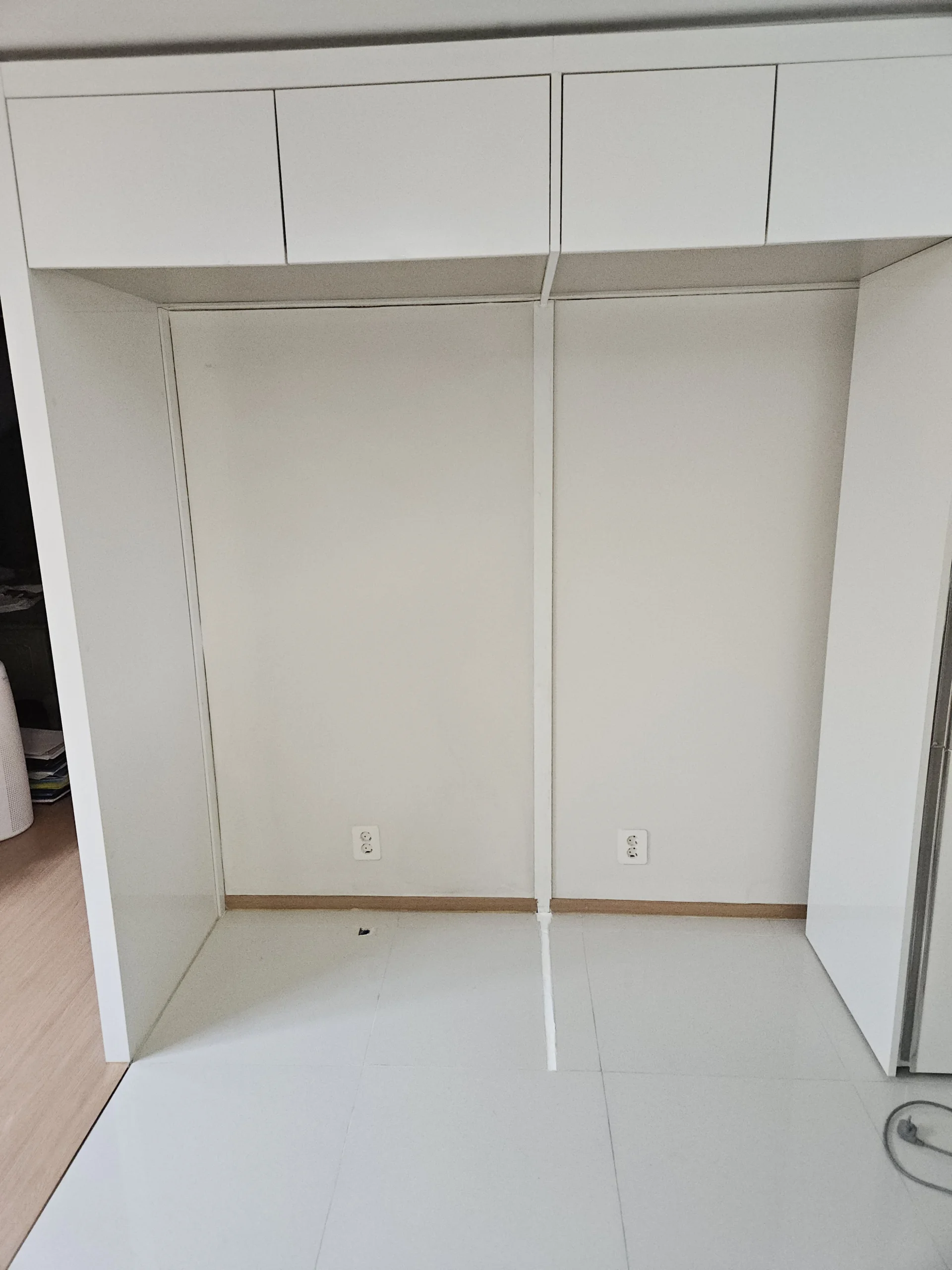 냉장고장부분인테리어 서산 예천동 냉장고 자리 시공 전 집잘알김프로